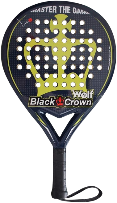 Pala de pádel Black Crown Wolf, combinación de control y potencia en cada golpe.