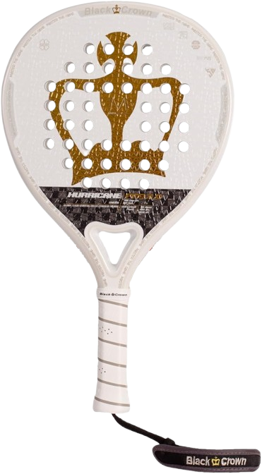 Pala Black Crown Hurricane Pro 3.0, diseño profesional para potencia y control.