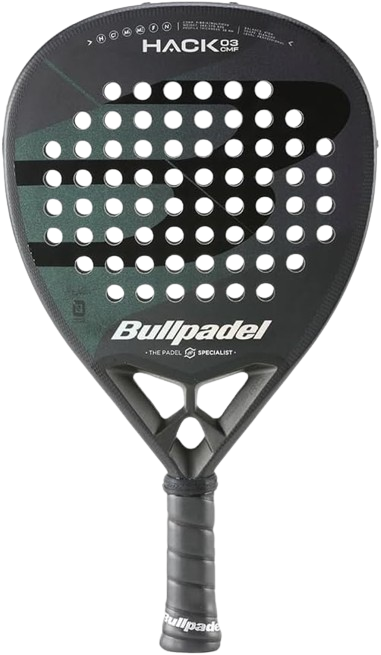 Pala de pádel Bullpadel Hack 03 Comfort, diseño ergonómico para mayor comodidad y control.