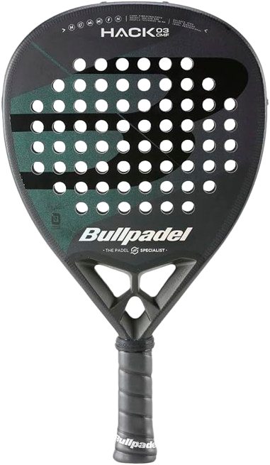 Pala Bullpadel Hack 03 Comfort, diseñada para ofrecer potencia y comodidad en cada golpe.