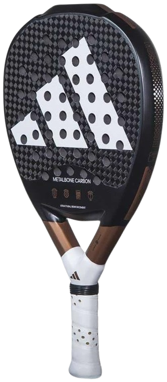 Pala de pádel adidas Metalbone Carbon, perfecta para jugadores avanzados que buscan durabilidad y potencia en la pista.